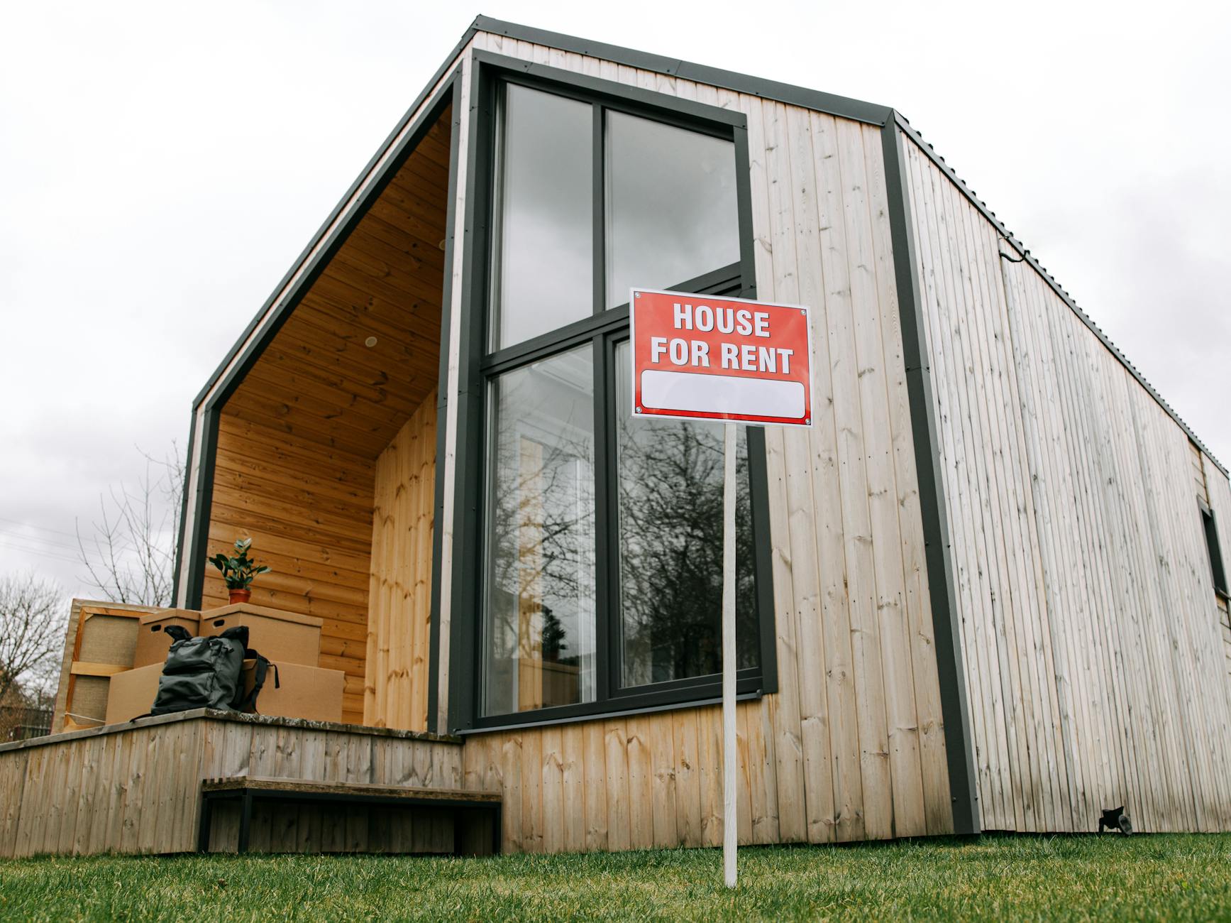 low angle shot of wooden house